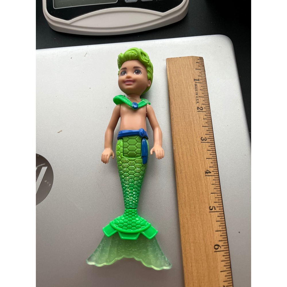 Mattel Barbie Dreamtopia Merman Chelsea Doll Green Hair Tail GJJ91 2019